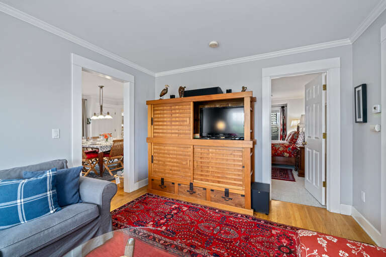 Watch your favorite movies on the comfy furniture. 