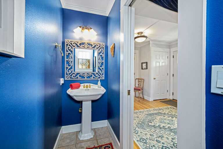 1/2 bath on the main floor entry area.