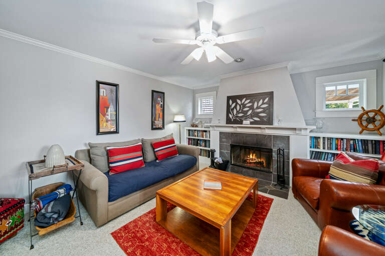 Den area with Fireplace 