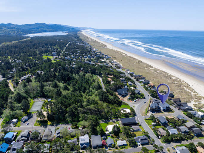Aerial view of ocean