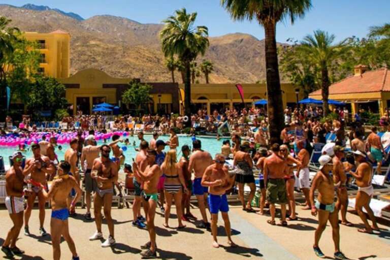 With over 30,000 attendees every year, White Party Palm Springs has been cited as the largest LGBTQ+ dance party in the world. Featuring DJs, live performances, pool parties, and more, this event brings guests in for a weekend that cannot be matched. With over 30,000 attendees every year, White Party Palm Springs has been cited as the largest LGBTQ+ dance party in the world. Featuring DJs, live performances, pool parties, and more, this event brings guests in for a weekend that cannot be matched.