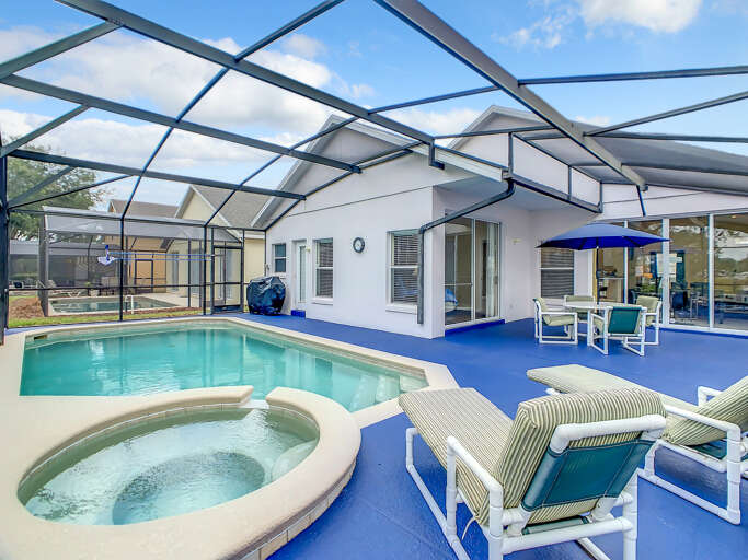 - Relax in your private screened in pool with soothing spa and sunny skies overhead
- Lounge in style on plush recliners or dine alfresco under the umbrella covered table
- Ideal for family fun, grilling, and peaceful mornings by the water - Relax in your private screened in pool with soothing spa and sunny skies overhead
- Lounge in style on plush recliners or dine alfresco under the umbrella covered table
- Ideal for family fun, grilling, and peaceful mornings by the water