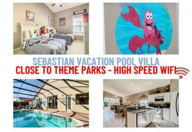 Sebastian Vacation Pool Villa – Close to Theme Parks + Fast Wi-Fi! Sebastian Vacation Pool Villa – Close to Theme Parks + Fast Wi-Fi!