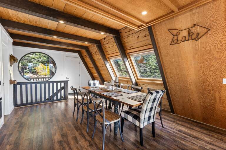 Dining room table with seating for 9 people