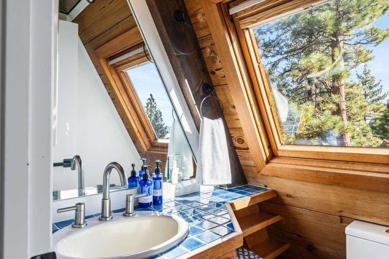 Half Bathroom located on the third floor. Toilet paper and hand soap are provided.