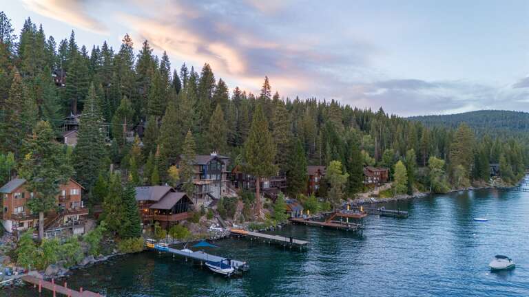 Enjoy sunsets from the private pier