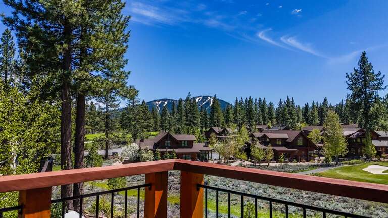 Capture stunning sunsets from the patio as the sky transforms with hues of orange and pink over the mountains.