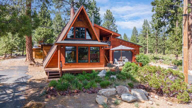 Welcome to the Highland A-Frame! This cozy cabin is located in Olympic Heights making it the perfect base for all your Tahoe Truckee adventures. There is parking for 3 cars in the driveway. No garage parking.
