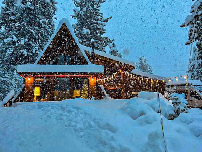 Welcome to the Highland A-Frame! This cozy cabin is located in Olympic Heights making it the perfect base for all your Tahoe Truckee adventures. There is parking for 3 cars in the driveway. No garage parking.