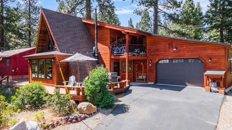 Welcome to the Highland A-Frame! This cozy cabin is located in Olympic Heights making it the perfect base for all your Tahoe Truckee adventures. There is parking for 3 cars in the driveway. No garage parking.