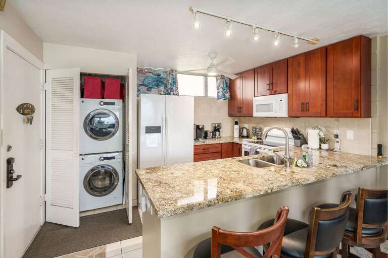 Residential Kitchen Interior With Washing Appliances Residential Kitchen Interior With Washing Appliances