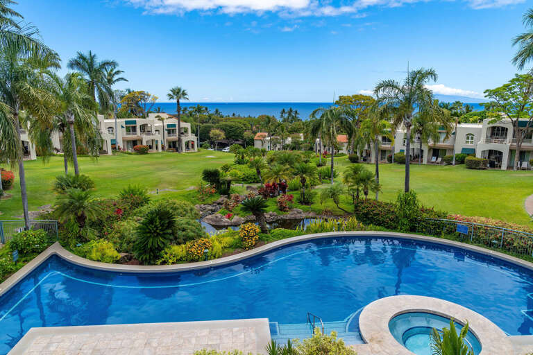 Tropical Resort With Pool And Ocean View