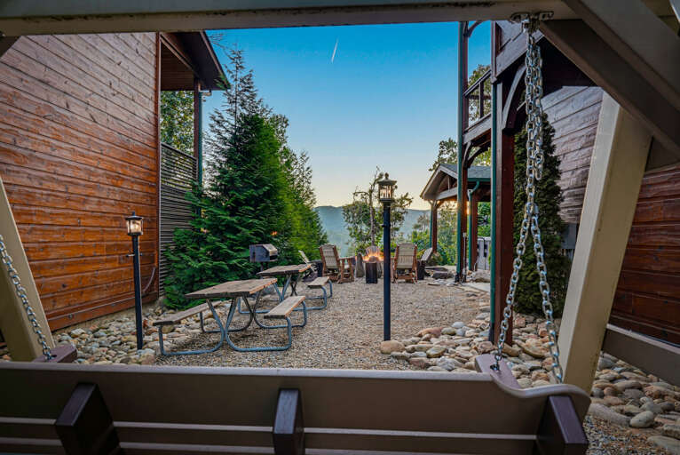 Picnic table & grill for outdoor meals and gathering