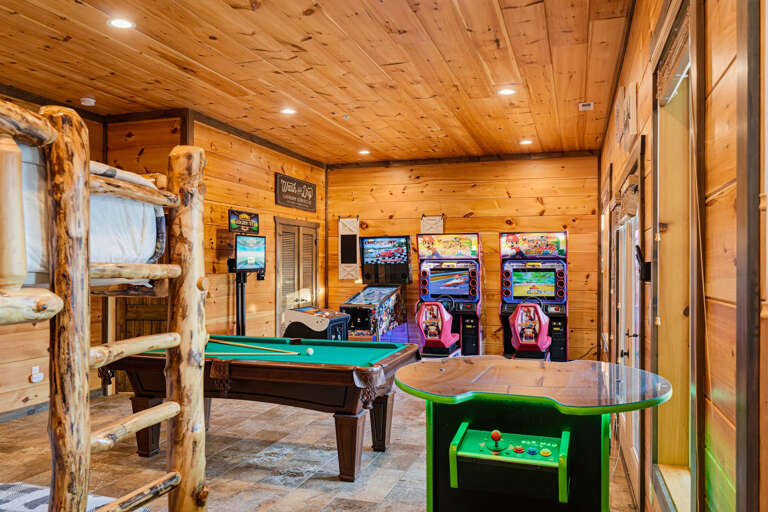 Awesome game room packed with entertainment
