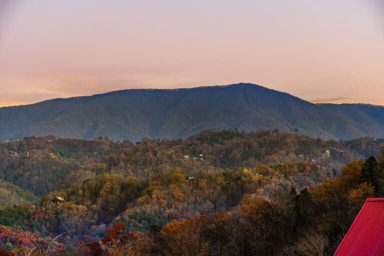 Sunset Sweeps Softly Over Serene Slopes And Sylvan Scenes