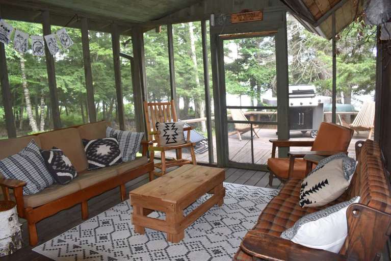 Screened-in Porch Looking Out To The Deck