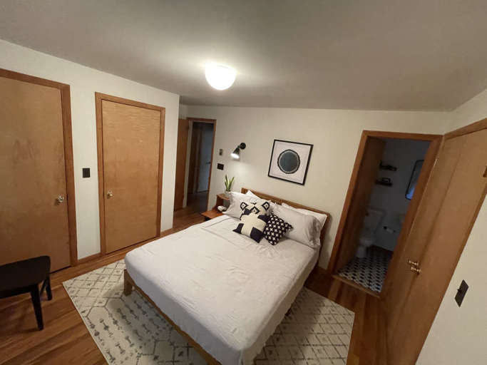 Bedroom #2 with Laundry Room Closets