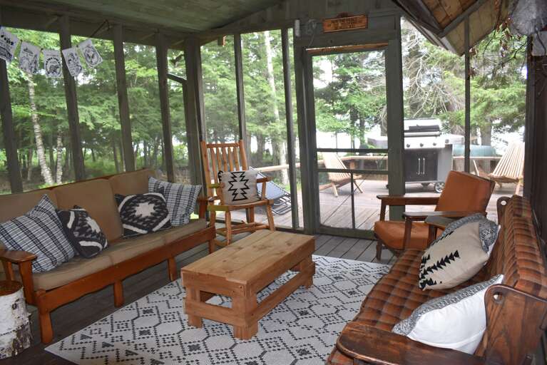 Screened-in Porch Looking Out To The Deck