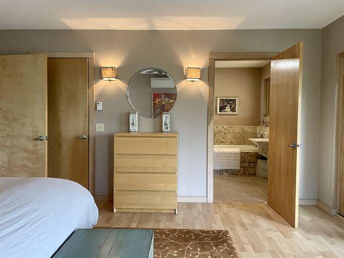 Master View into Bathroom