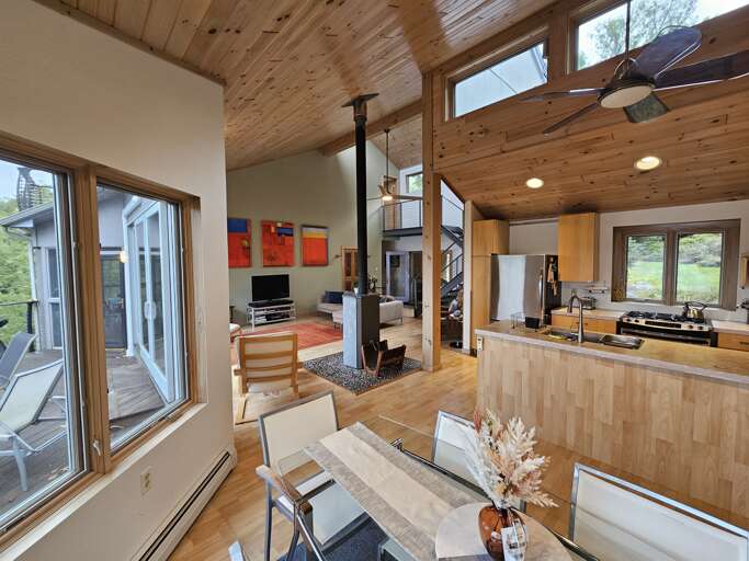 Kitchen view into Living Room