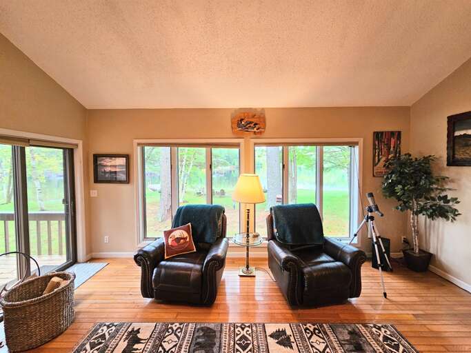 Seating in Family Room - Water Views