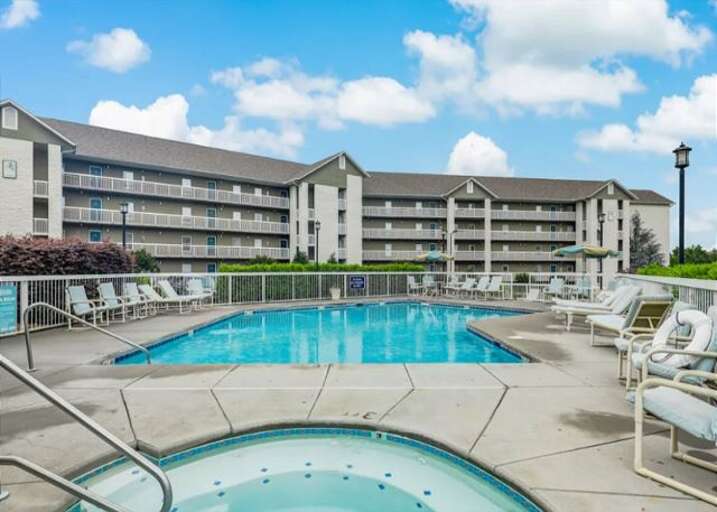 Outdoor Seasonal Resort Pool, Hot Tub, and Lazy River  Outdoor Seasonal Resort Pool, Hot Tub, and Lazy River