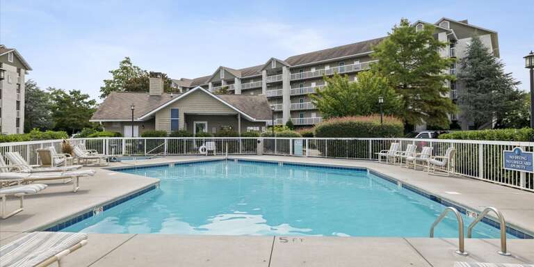 Poolside Panorama, Prominent Building Backdrop Poolside Panorama, Prominent Building Backdrop