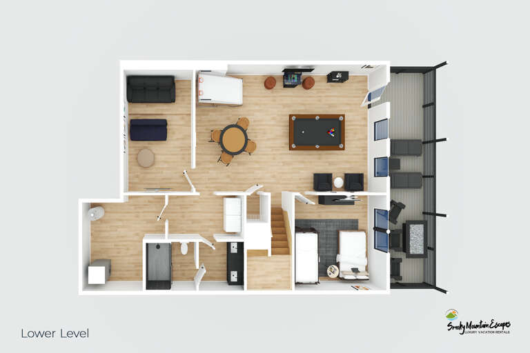 Lower Level with Game Room