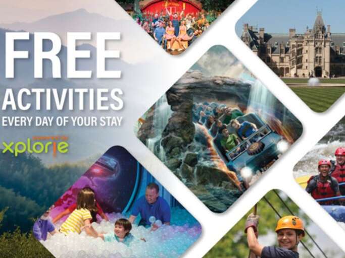 One Free Adult Admission INCLUDED with each Reservation to: Dollywood, Anakeesta, and many others