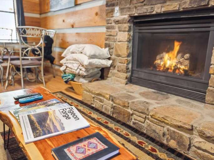 Gas Fireplace in Living Room 