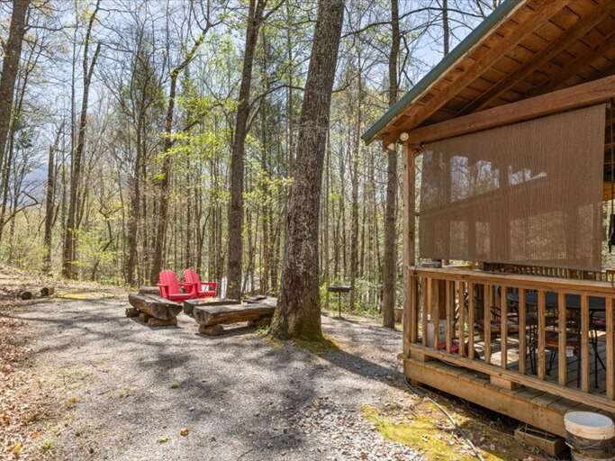 Private family fire pit