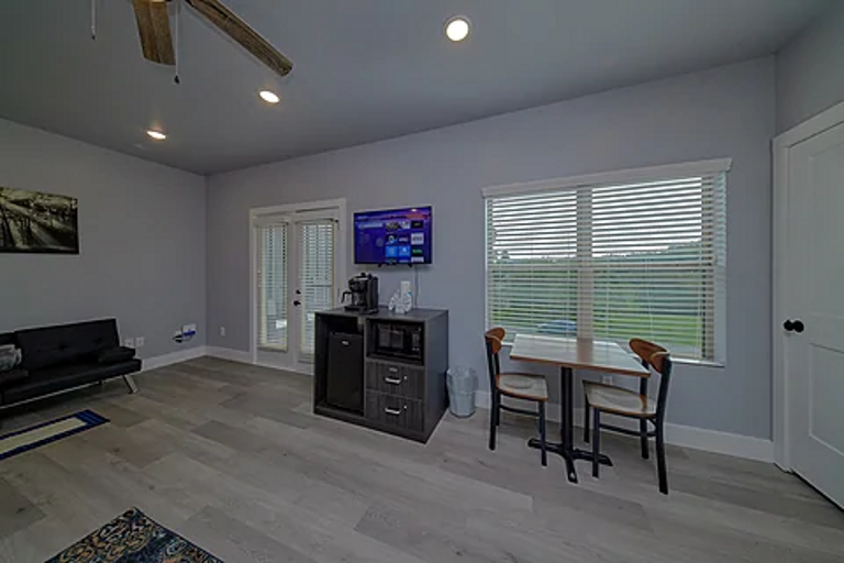 Spacious one room studio condo with king bed, tv, coffee maker, refrigerator and microwave Spacious one room studio condo with king bed, tv, coffee maker, refrigerator and microwave