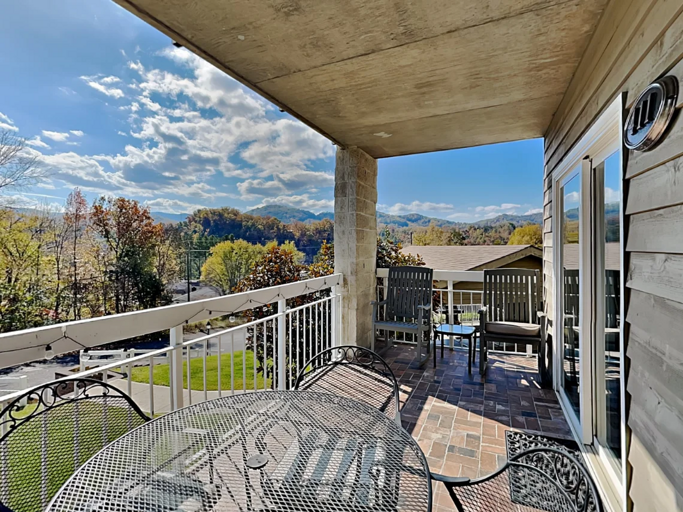 Private Balcony with Wooded View from your Pigeon Forge Condo