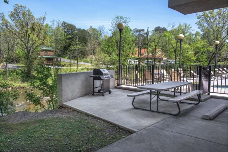 Resort Picnic Area with Gas Grill