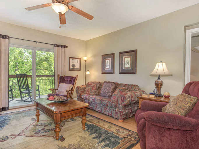 Spacious Living Room with Seasonal Gas Fireplace, Sleeper Sofa and SMART TV with Cable & WIFI throughout vacation rental Spacious Living Room with Seasonal Gas Fireplace, Sleeper Sofa and SMART TV with Cable & WIFI throughout vacation rental