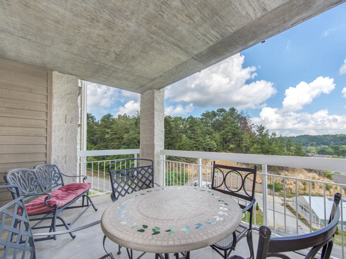 Private Balcony with City View from your Pigeon Forge Condo