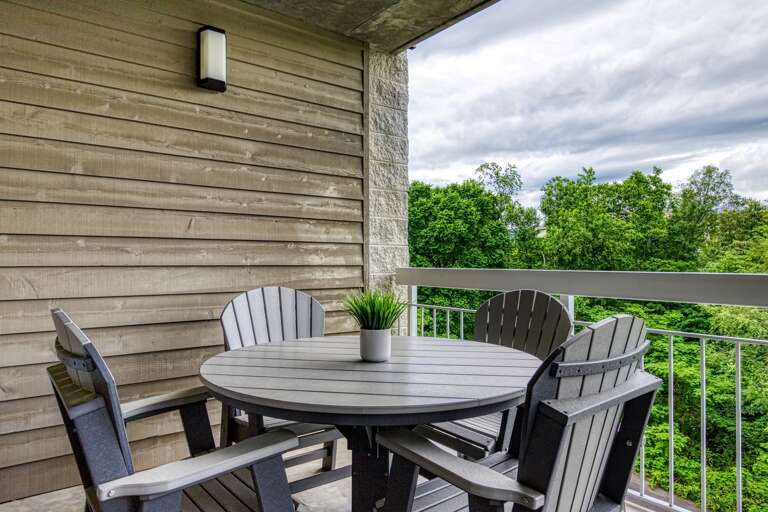 Private Balcony with mountain view from your Pigeon Forge Condo