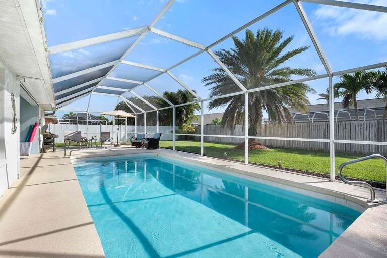 Large Pool with Private Backyard