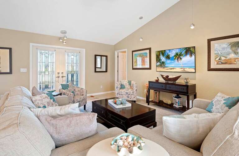 Living Room with TV and Comfortable Couches