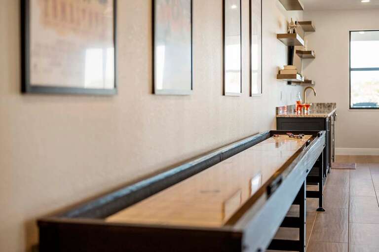 Upstairs Game Room/TV Room with Shuffle Board Table