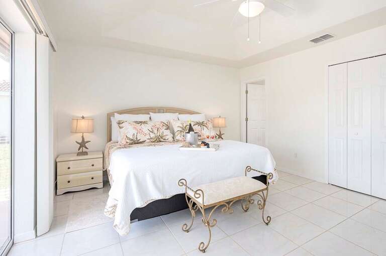 King Bedroom with Pool Area Access