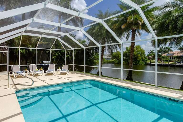 Alecia has an Oversized Pool with a Deep and Shallow Area