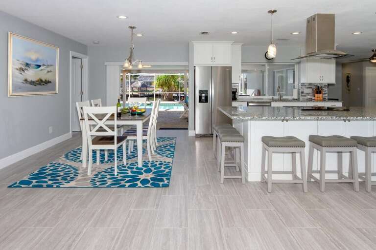 Kitchen and dining room