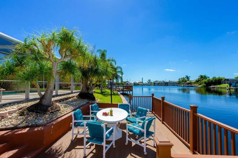 Outdoor Sitting Area with View of the Canal