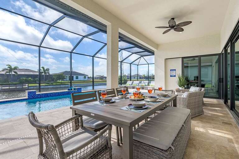 Enjoy the Outdoors under the Covered Lanai