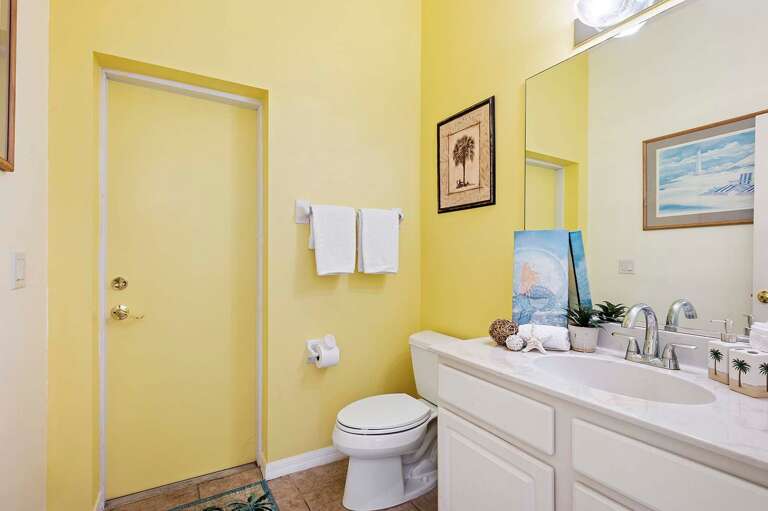 Amalfi Shore has a Half Bath with Sink and Toilet