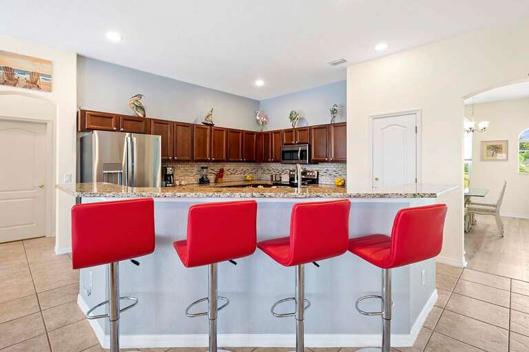 Extra Seating on the Bar Counter