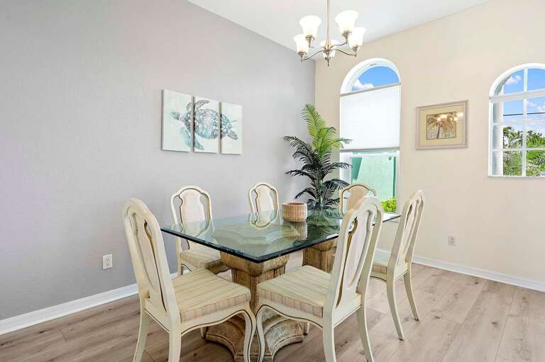 Formal Dining Area with Garden View