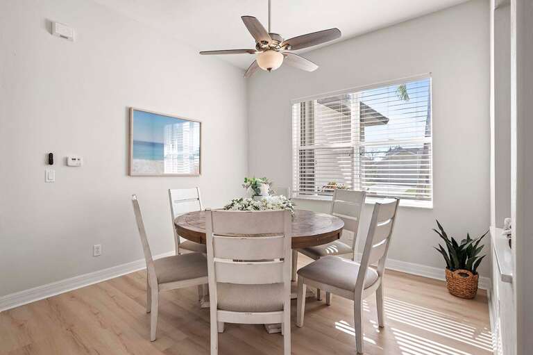Dining Area With Garden Views is Located Next to the Kitchen
