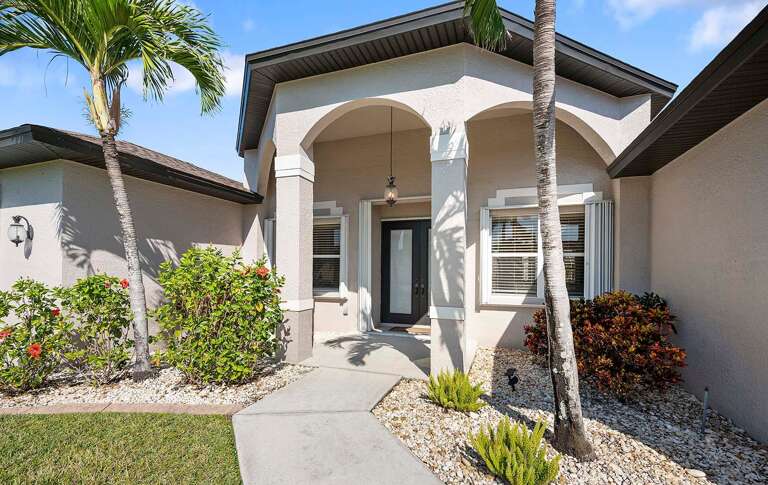 Walk Up to your American Dream with Double Glass Doors